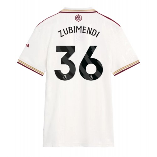Fotballdrakt Dame Arsenal Martin Zubimendi #36 Tredjedrakt 2025-26 Kortermet Fotballdrakt Dame Arsenal Martin Zubimendi #36 Tredjedrakt 2025-26 Kortermet